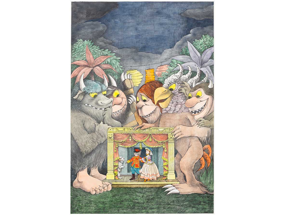 Maurice Sendak Design for the Poster of Where the Wild Things Are