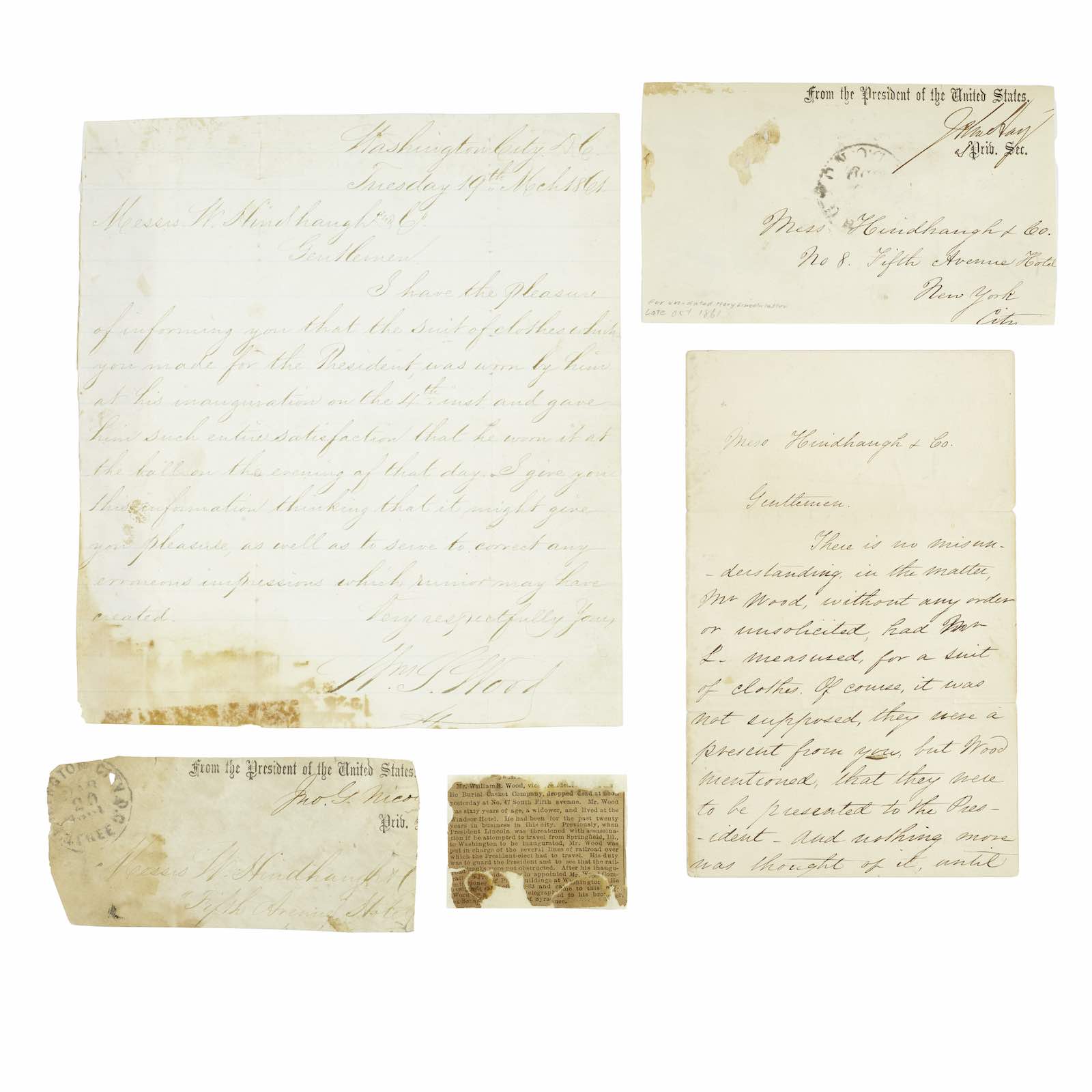 Mary Todd Lincoln correpondence