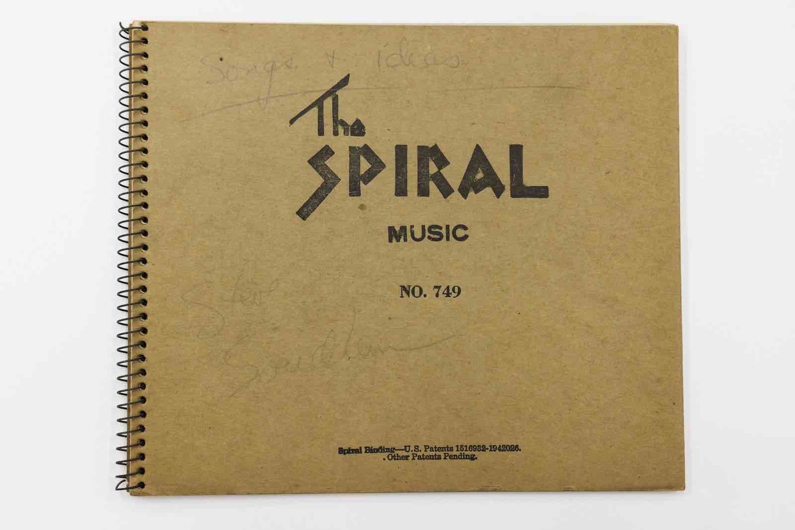 Sondheim's college notebook