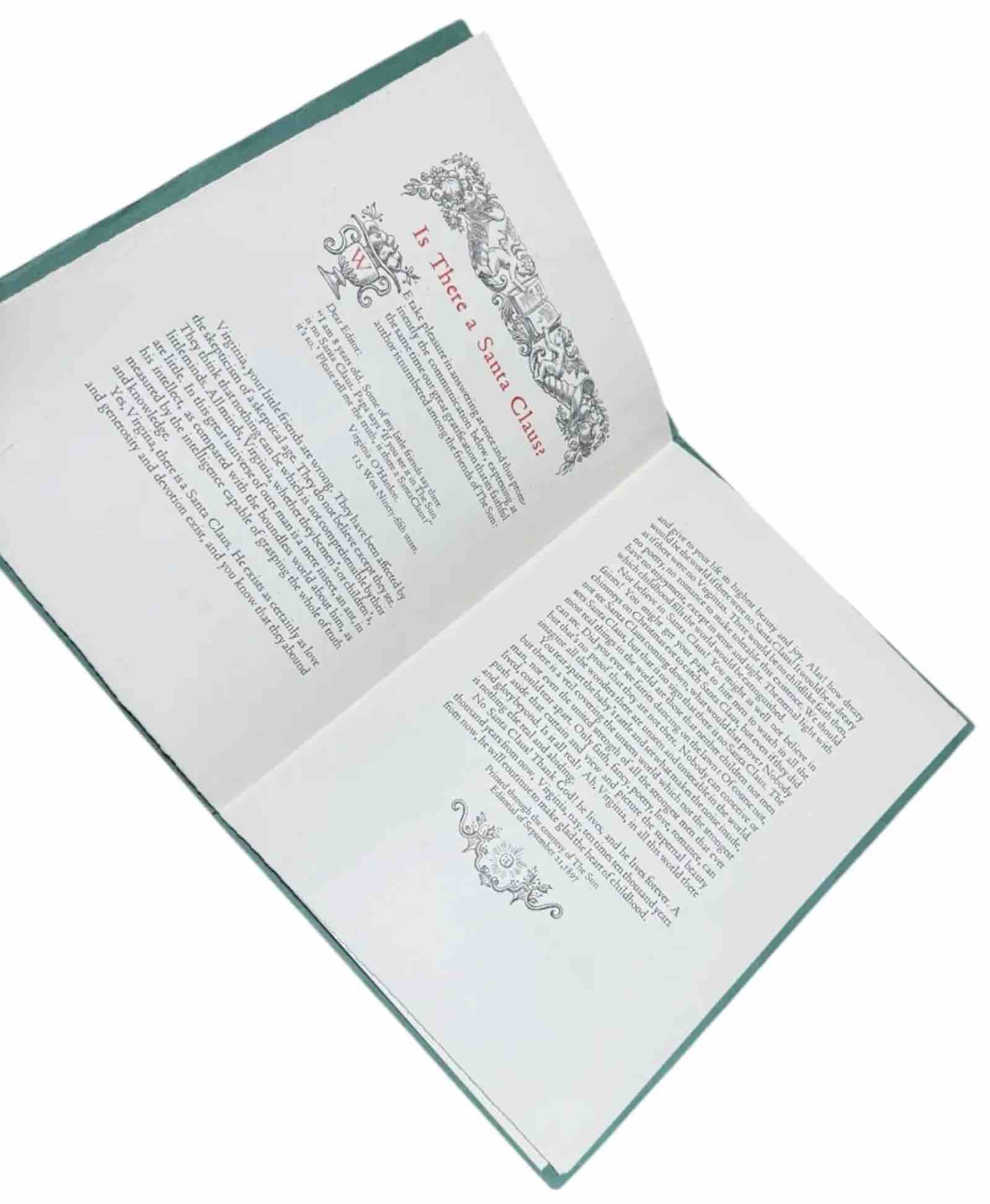 Yes, Virginia, There is a Santa Claus inside the Christmas greeting