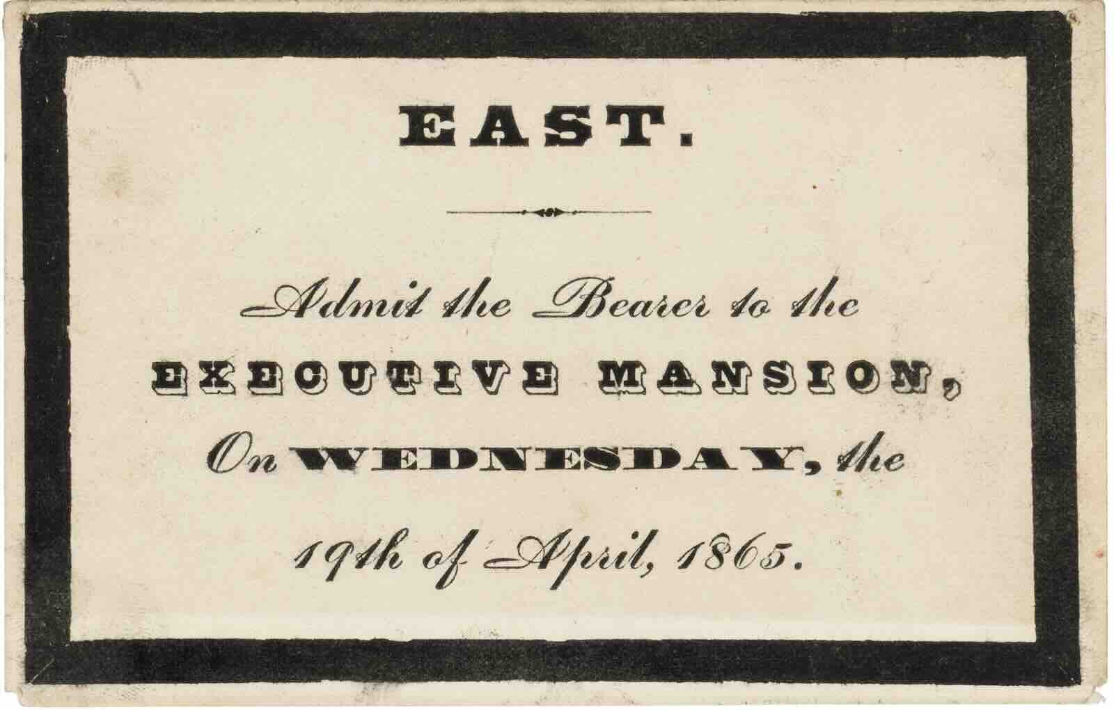 Lincoln funeral pass