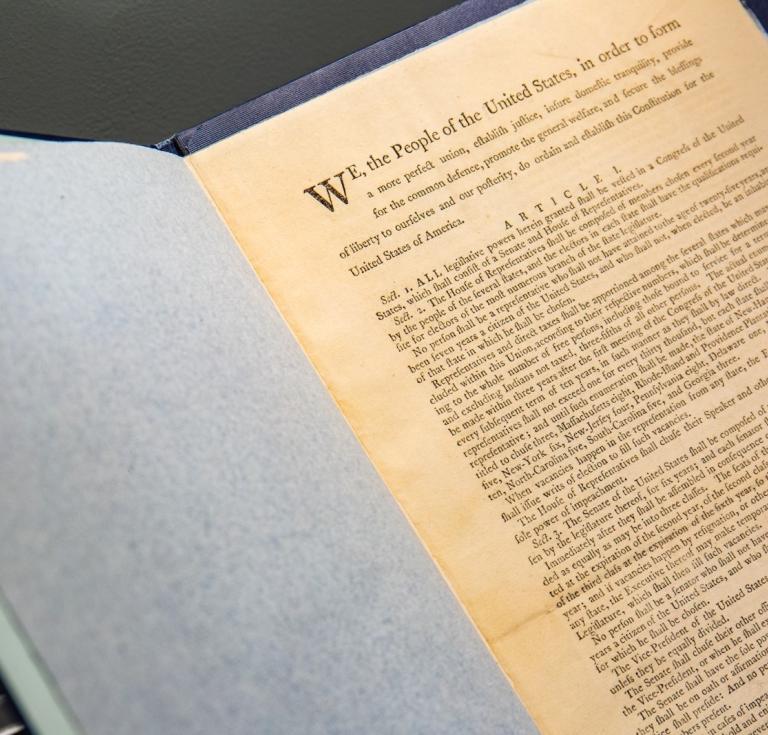 The Official Edition of the Constitution, the First Printing of the Final Text of the Constitution