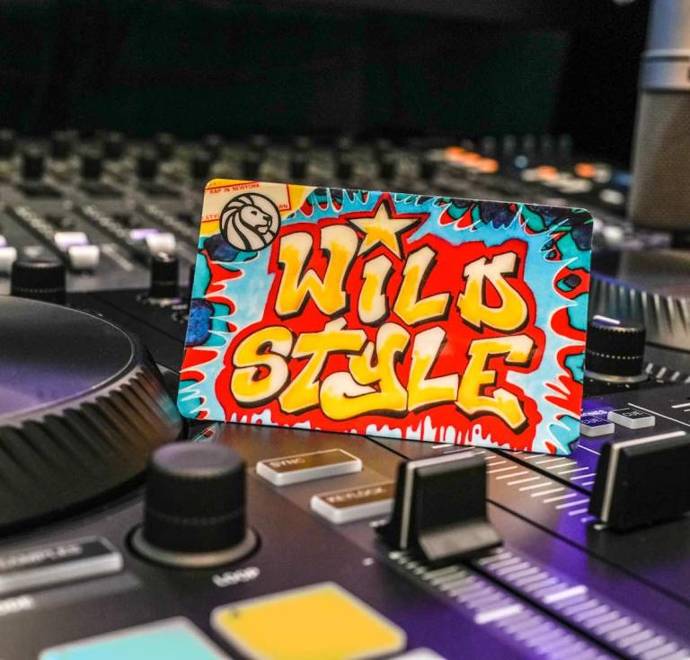 One of the new library cards