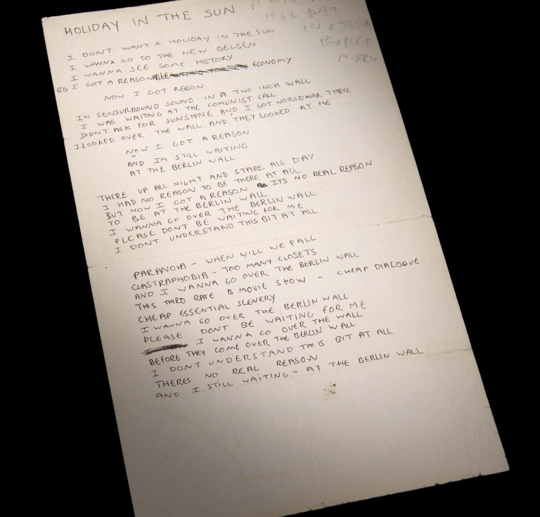 The Holidays in the Sun lyrics