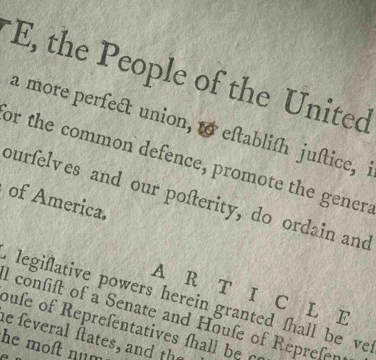 Rufus King's copy of the second printed draft of the United States Constitution